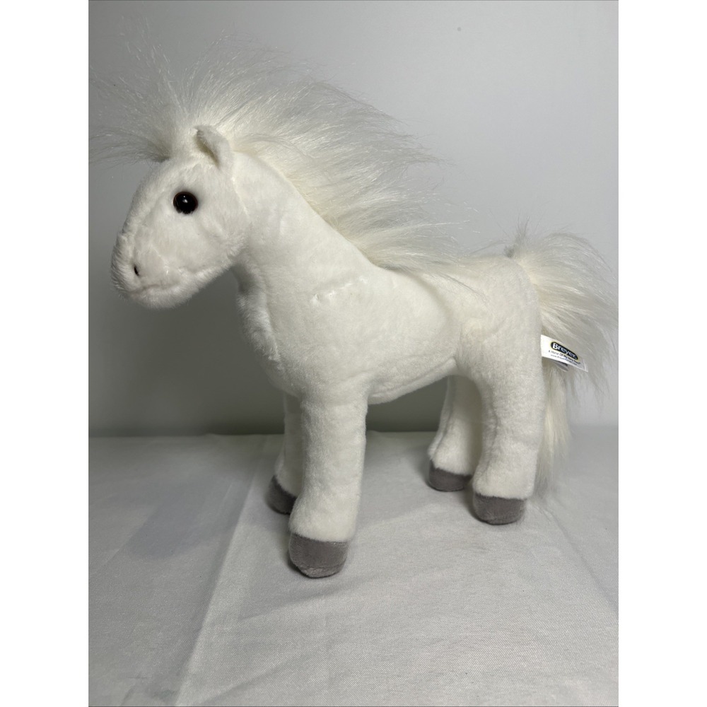 BREYER AURORA White Arabian A Horse of My Very Own PLUSH Stuffed 11" Standing